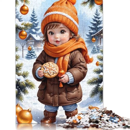 Frohe Weihnachten Puzzle, kreative Spiele, 100 Prozent recycelter Karton, Puzzle für Erwachsene, 1000 Teile (75 x 50 cm) von POLIUAWS