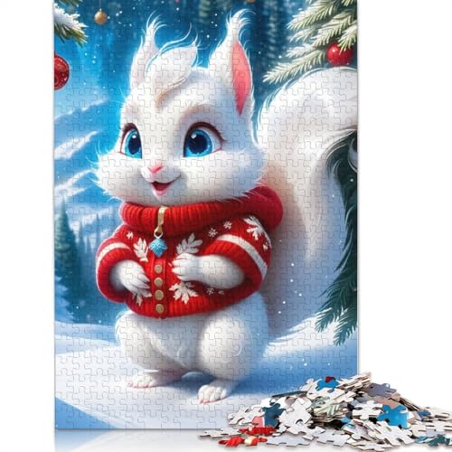 Frohe Weihnachten-Puzzle, schwierige Herausforderung, 100% recycelter Karton, Puzzle für Erwachsene, Teenager, 1000 Teile (75 x 50 cm) von POLIUAWS