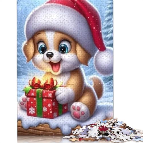 Frohe Weihnachten Puzzle Dekompressionsspielzeug 100 Prozent recycelter Karton Puzzle für Erwachsene Teenager 1000 Teile (75 x 50 cm) von POLIUAWS