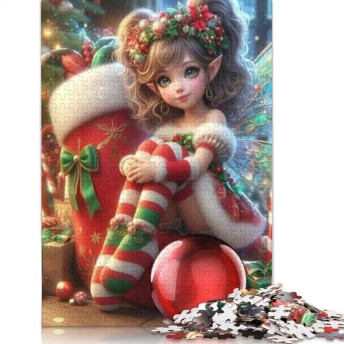 Frohe Weihnachten Puzzle Premium 100% Recycling-Platte 100% Recycling-Karton Puzzle für Kinder und Erwachsene 1000 Teile (38 x 26 cm) von POLIUAWS