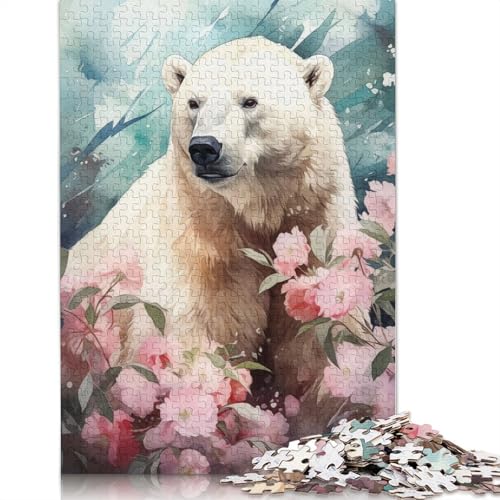 Frosty Monarch 1000-teiliges Puzzle für Erwachsene, Spielzeug, Denkspiel, Lernspiel für Erwachsene, Stressabbau, Heimdekoration, 1000 Teile (38 x 26 cm) von POLIUAWS