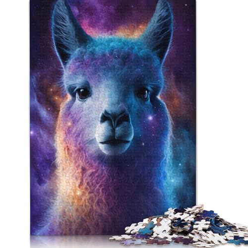 Galaxy Alpaca Space Puzzles, rechteckiges Papppuzzle, Kinder ab 12 Jahren, 1000 Teile (75 x 50 cm) von POLIUAWS