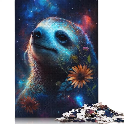 Galaxy Animal Faultier-Puzzle für Erwachsene, Lernspiel, Puzzle, Kinder ab 12 Jahren, 1000 Teile (75 x 50 cm) von POLIUAWS