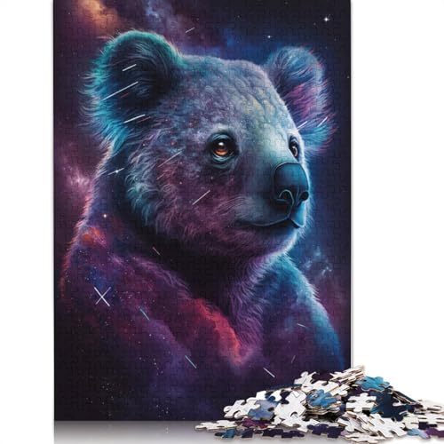 Galaxy Animal Koala Puzzle für Erwachsene, Lernspiel, Puzzle, Kinder ab 12 Jahren, 1000 Teile (75 x 50 cm) von POLIUAWS