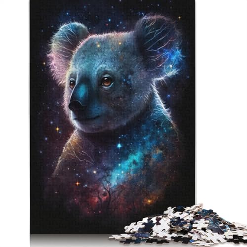 Galaxy Animal Koala Puzzle für Erwachsene, kreative Spiele, Puzzle, Kinder, 1000 Teile (75 x 50 cm) von POLIUAWS