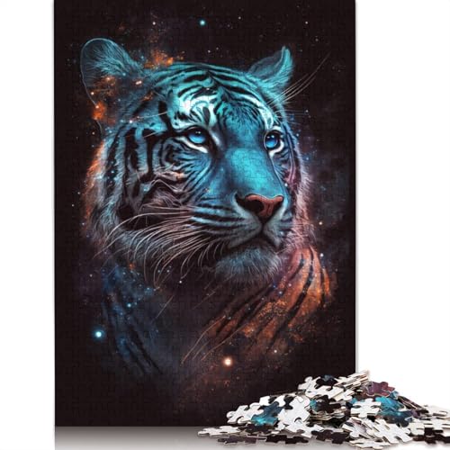 Galaxy Animal Tiger 1000-teiliges Puzzle, ab 18 Jahren, Lernspiele, Puzzles für Erwachsene, für Frauen, für Kinder ab 12 Jahren, 1000 Teile (75 x 50 cm) von POLIUAWS