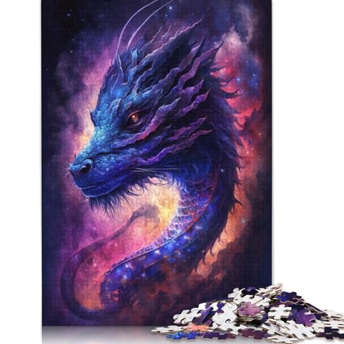 Galaxy Art Chinesischer Drache, Puzzle 1000 Teile für Erwachsene, kreative Spiele, Puzzlespiele für Erwachsene für Kinder, 1000 Teile (75 x 50 cm) von POLIUAWS