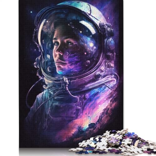 Galaxy Astronaut Puzzle für Erwachsene, Spielzeug, Lernspiel, Puzzlespiele für Erwachsene, für Kinder, 1000 Teile (75 x 50 cm) von POLIUAWS