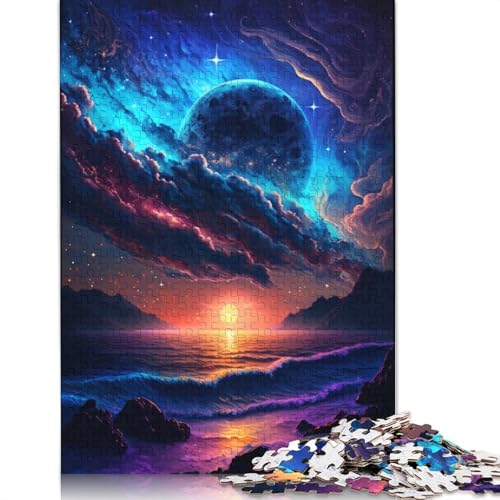 Galaxy Beach 1000-teiliges Puzzle, ab 18 Jahren, Lernspiele, Puzzles für Erwachsene, für Frauen, für Kinder ab 12 Jahren, 1000 Teile (75 x 50 cm) von POLIUAWS
