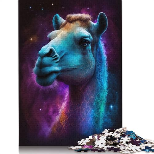 Galaxy Camel Space Puzzle für Erwachsene, Premium-Puzzle aus 100% recyceltem Brett, Problemlösungspuzzles für Erwachsene und Kinder, 1000 Teile (75 x 50 cm) von POLIUAWS