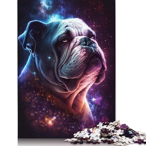 Galaxy Colour Bulldog Puzzle für Erwachsene, Premium-Puzzle aus 100% recyceltem Brett, schwierige Puzzles für Kinder ab 12 Jahren, 1000 Teile (75 x 50 cm) von POLIUAWS
