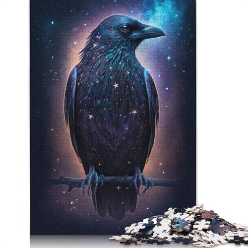 Galaxy Crow Puzzles, rechteckiges Papppuzzle, Kinder ab 12 Jahren, 1000 Teile (75 x 50 cm) von POLIUAWS