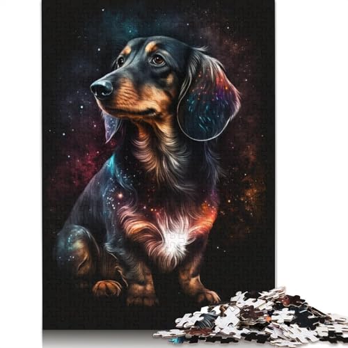 Galaxy Dackel Puzzle für Erwachsene, Spielzeug, Lernspiel, Puzzlespiele für Erwachsene, für Kinder, 1000 Teile (75 x 50 cm) von POLIUAWS