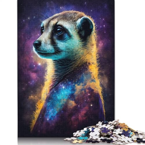Galaxy Erdmännchen-Puzzle für Erwachsene, 1000 Teile, herausfordernde Familienspiele, Denkspiele für Kinder ab 12 Jahren, 1000 Teile (75 x 50 cm) von POLIUAWS
