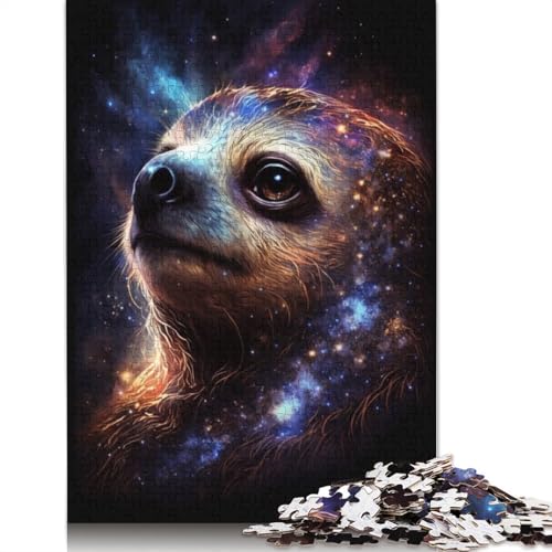 Galaxy Faultier-Puzzle für Erwachsene, kreative Spiele, Puzzle, Kinder, 1000 Teile (75 x 50 cm) von POLIUAWS
