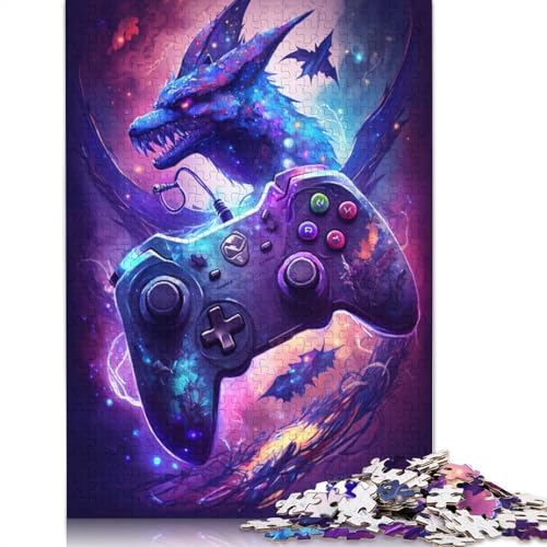 Galaxy Game Dragon Puzzle für Erwachsene, Premium-Puzzle aus 100% recyceltem Brett, Problemlösungsrätsel für Erwachsene und Kinder, 1000 Teile (75 x 50 cm) von POLIUAWS