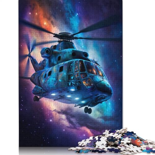 Galaxy Helicopters Puzzle für Erwachsene, 100% Recyclingpapier, 1000 Teile, Puzzles für Erwachsene für Kinder, 1000 Teile (75 x 50 cm) von POLIUAWS