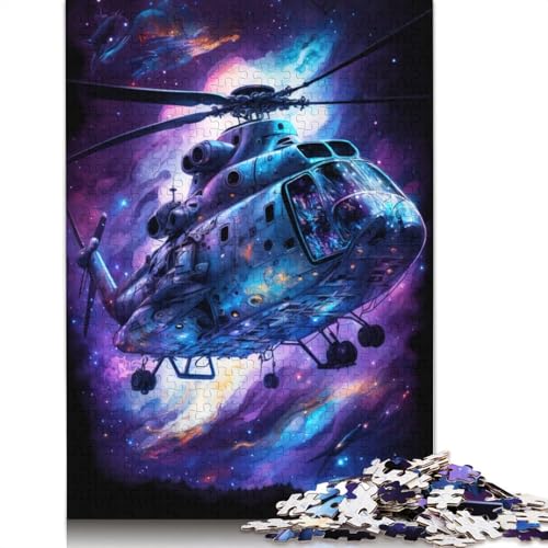 Galaxy Helicopters Puzzle für Erwachsene, Premium-Puzzle aus 100% recyceltem Brett, Problemlösungspuzzles für Erwachsene und Kinder, 1000 Teile (75 x 50 cm) von POLIUAWS