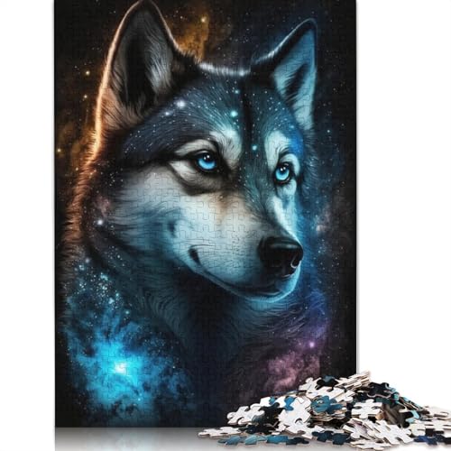 Galaxy Husky-Puzzles für Erwachsene ab 18 Jahren, Lernspiele, Puzzle für Erwachsene und Kinder, 1000 Teile (75 x 50 cm) von POLIUAWS