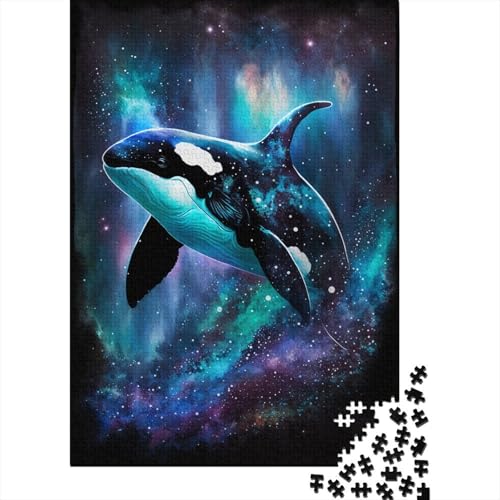 Galaxy Killerwal Puzzle für Erwachsene, 1000 Teile, DIY-Spiel, Puzzles für Erwachsene, für Frauen, für Erwachsene Kinder, 1000 Stück (38 x 26 cm) von POLIUAWS