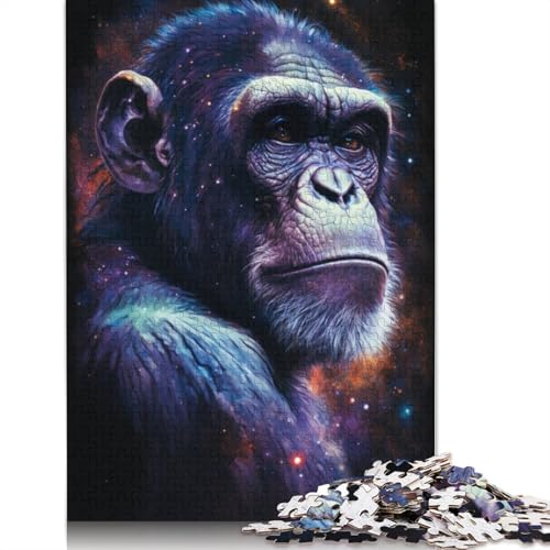 Galaxy Monkey Puzzle für Erwachsene, 1000 Teile, schwierige und schwierige Problemlösungspuzzles für Erwachsene für Kinder, 1000 Teile (75 x 50 cm) von POLIUAWS