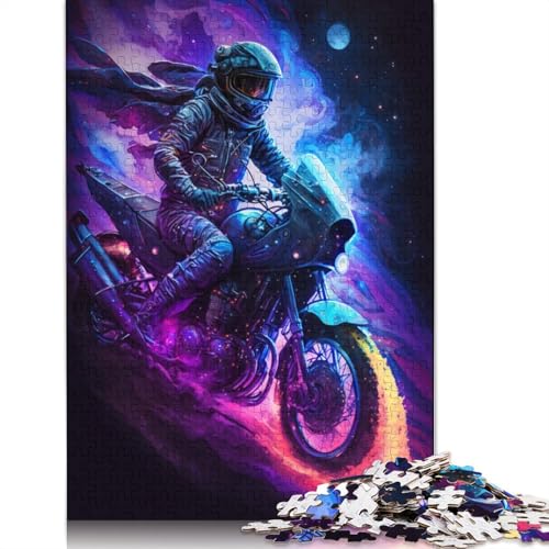 Galaxy-Motorräder-Puzzle für Erwachsene, kreative Spiele, Puzzle, Weihnachten, Kinder, 1000 Teile (75 x 50 cm) von POLIUAWS