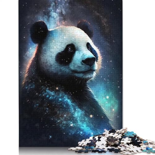 Galaxy Panda Puzzle für Erwachsene, Premium-Puzzle aus 100% recyceltem Brett, Problemlösungspuzzles für Erwachsene und Kinder, 1000 Teile (75 x 50 cm) von POLIUAWS