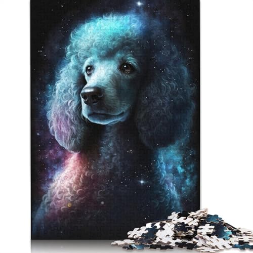 Galaxy Poodle Puzzle für Erwachsene, Premium-Puzzle aus 100% recyceltem Brett, Problemlösungspuzzles für Erwachsene und Kinder, 1000 Teile (75 x 50 cm) von POLIUAWS