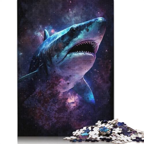 Galaxy Shark Puzzle für Erwachsene, Spielzeug, Lernspiel, Puzzlespiele für Erwachsene, für Kinder, 1000 Teile (75 x 50 cm) von POLIUAWS