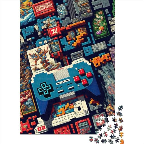 Gamer Life Puzzle 1000 Teile für Erwachsene, Halloween-Geschenk, Puzzle, Lernspielzeug, 1000 Teile (38 x 26 cm) von POLIUAWS