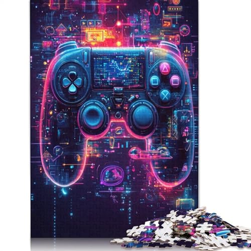 Gamer-Puzzle, Denksportaufgabe, 100% recycelter Karton, Puzzle für Frauen und Männer, 1000 Teile (75 x 50 cm) von POLIUAWS