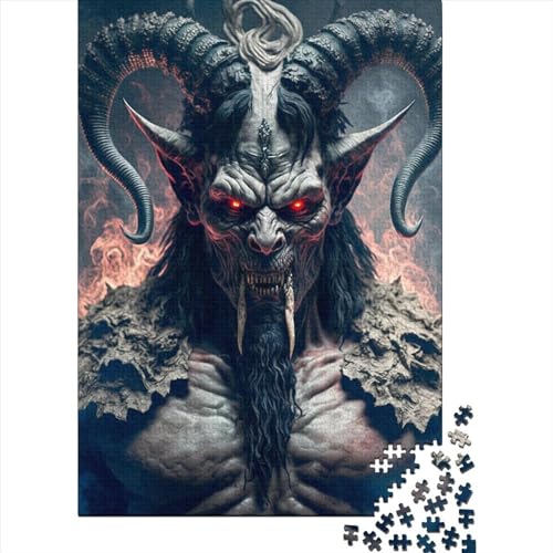 Goat Devil5 Holzpuzzle, 1000 Teile, für Erwachsene und Jugendliche (ab 12 Jahren), 1000 Teile (38 x 26 cm) von POLIUAWS