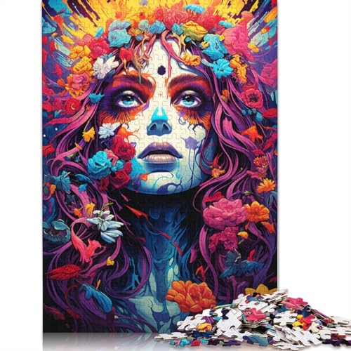 Göttin der Farbe, Kunstpuzzle, Familienspaß, rechteckiges Papierpuzzle für Jungen oder Mädchen, 1000 Teile (75 x 50 cm) von POLIUAWS