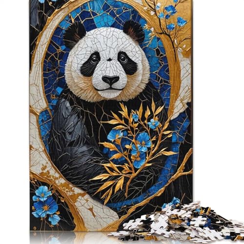 Golden Panda Kintsugi 1000-teiliges Puzzle für Teenager, Geschenke, Papierpuzzle, Puzzle für Erwachsene, Lernspiele für Zuhause, DIY-Spielzeug, 1000 Teile (75 x 50 cm) von POLIUAWS