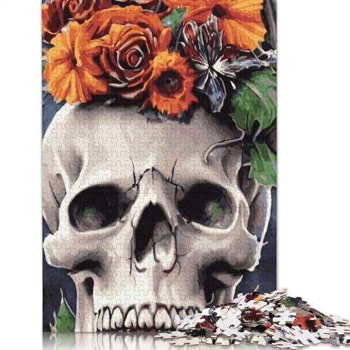 Gothic Skelett Puzzle für Erwachsene, 1000 Teile, für Jugendliche, Lernspiel, Spielzeug, 1000 Teile (75 x 50 cm) von POLIUAWS