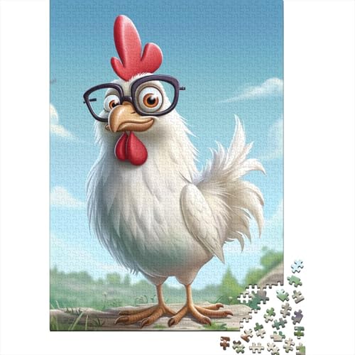 Hahn-Puzzle, 1000 Teile, für Erwachsene und Jugendliche, Kinderpuzzle, Lernspiel für Erwachsene und Jugendliche, 1000 Teile (38 x 26 cm) von POLIUAWS