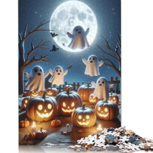 Halloween Geist Puzzle für Teenager, 1000 Teile, Weihnachtsgeschenke, Puzzle für Erwachsene, 1000 Teile (75x50cm) von POLIUAWS
