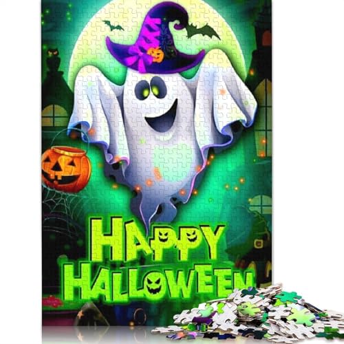 Halloween-Geisterpuzzle, 1000 Teile, für Erwachsene, Lernspielzeug, 1000 Teile (38 x 26 cm) von POLIUAWS
