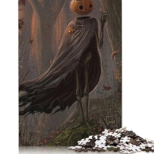 Halloween Killer Papierpuzzle, 1000 Teile, für Erwachsene, Lernspiel, Herausforderung, Weihnachtsgeschenk, 1000 Teile (38 x 26 cm) von POLIUAWS
