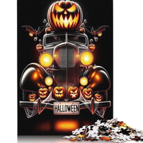 Halloween Kürbis Erwachsene Puzzle 1000 Teile Papier Puzzle für Erwachsene Lernspiel Herausforderung Spielzeug 1000 Teile (38x26cm) von POLIUAWS