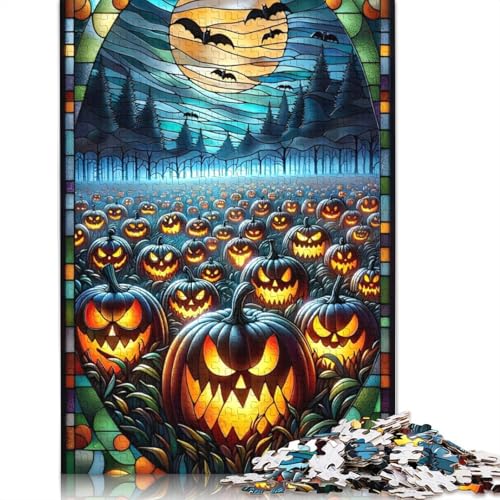 Halloween-Kürbis-Puzzle, 1000 Teile, für Erwachsene ab 14 Jahren, 1000 Teile (38 x 26 cm). von POLIUAWS
