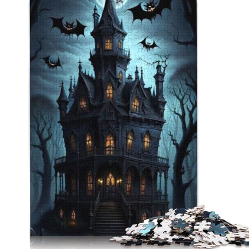 Halloween-Puzzle, 1000 Teile, für Erwachsene, ideal für Jugendliche ab 12 Jahren, Weihnachtsgeschenke, 38 x 26 cm Halloween-Puzzle, 1000 Teile, für Erwachsene, ideal für Jugendliche ab 12 Jahren, Weihnachtsgeschenke, 38 x 26 cm von POLIUAWS