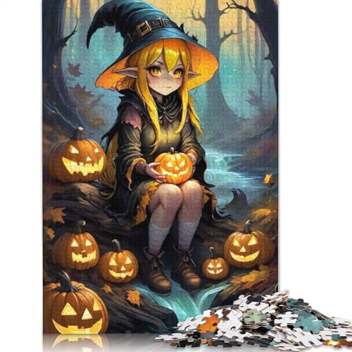 Halloween-Puzzle, 1000 Teile, für Erwachsene und Jugendliche (12 Jahre und älter), Weihnachtsgeschenke, 38 x 26 cm von POLIUAWS