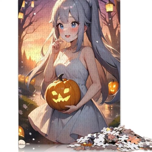 Halloween Puzzle 1000 Teile Cartoon Mädchen Erwachsene Halloween Geschenk Puzzle für Erwachsene und Jugendliche ab 12 Jahren, 1000 Teile (38x26CM)< von POLIUAWS