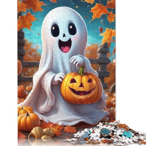 Halloween Puzzle 1000 Teile für Erwachsene, Holzpuzzle für Erwachsene, Teenager, Männer und Frauen, Geschenk 1000 Teile (75x50cm) von POLIUAWS