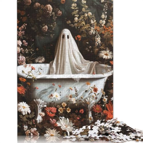 Halloween Puzzle 1000 Teile für Erwachsene, Holzpuzzle für Teenager, Männer und Frauen, Geschenk 1000 Teile (75x50cm) von POLIUAWS