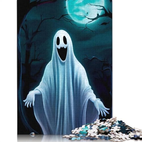Halloween Puzzle 1000 Teile für Erwachsene, Papierpuzzle für Erwachsene, Teenager, Männer und Frauen, Geschenk 1000 Teile (38x26cm) von POLIUAWS