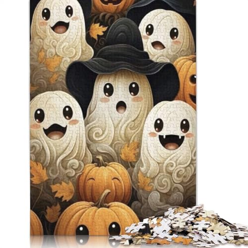 Halloween Puzzle für Erwachsene und Teenager, 1000 Teile, Papierpuzzle für Teenager, Geschenke, Puzzlespiel, 1000 Teile (38x26cm) von POLIUAWS