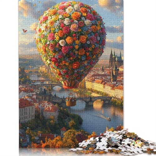 Heißluftballon-Puzzle, Spielzeug, Lernspiel, Premium-Karton-Puzzle für Erwachsene und Kinder, 1000 Teile (75 x 50 cm) von POLIUAWS