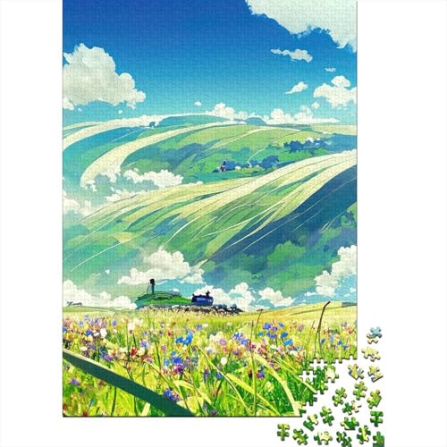 Holzpuzzle, 1000 Teile, für Erwachsene, Lernspiel, Herausforderung, Weihnachtsgeschenk, 1000 Teile (75 x 50 cm) von POLIUAWS